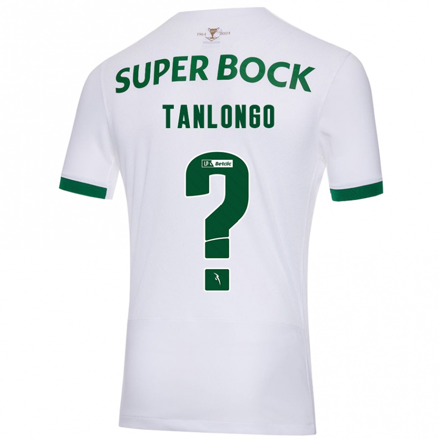 Kinder Fußball Mateo Tanlongo #0 Weiß Grün Auswärtstrikot Trikot 2024/25 T-Shirt Luxemburg