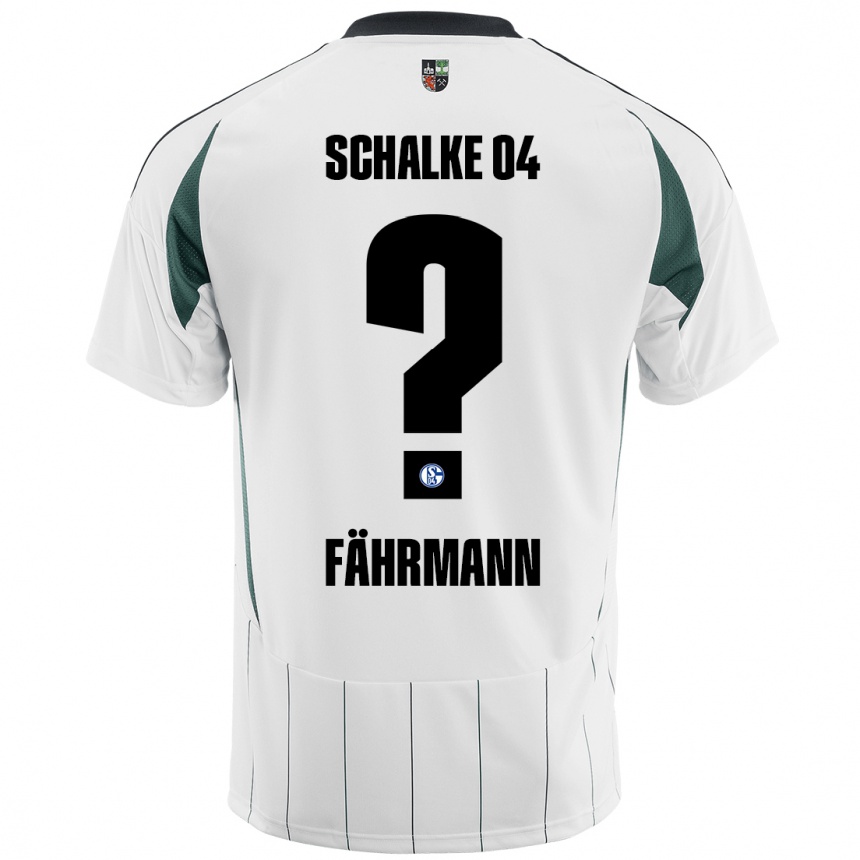 Kinder Fußball Ralf Fährmann #0 Weiß Grün Auswärtstrikot Trikot 2024/25 T-Shirt Luxemburg