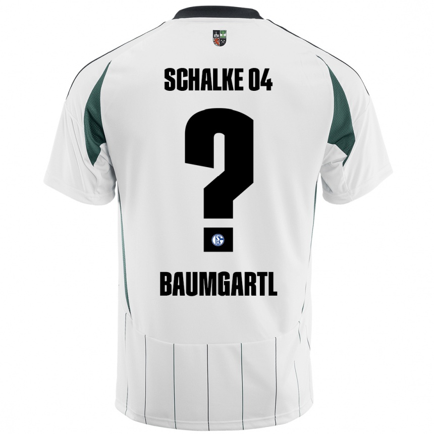 Kinder Fußball Timo Baumgartl #0 Weiß Grün Auswärtstrikot Trikot 2024/25 T-Shirt Luxemburg