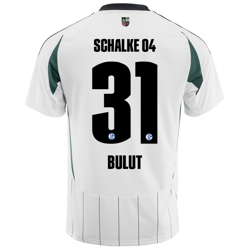 Kinder Fußball Taylan Bulut #31 Weiß Grün Auswärtstrikot Trikot 2024/25 T-Shirt Luxemburg