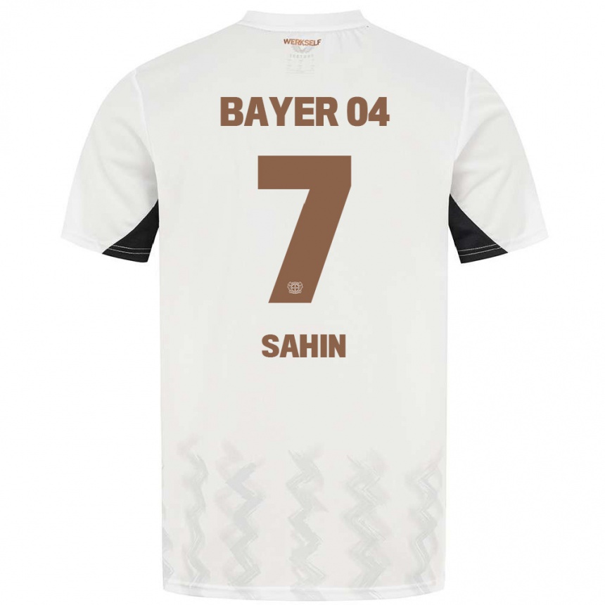 Kinder Fußball Batuhan Sahin #7 Weiß Schwarz Auswärtstrikot Trikot 2024/25 T-Shirt Luxemburg