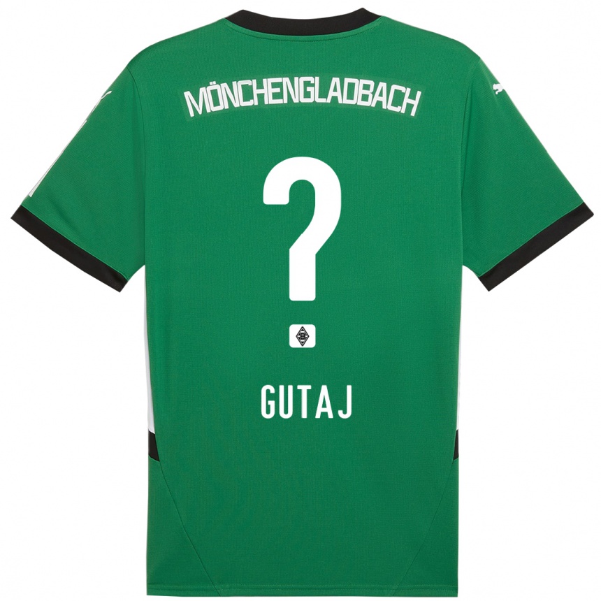 Kinder Fußball Lindsay Gutaj #0 Grün Weiß Auswärtstrikot Trikot 2024/25 T-Shirt Luxemburg