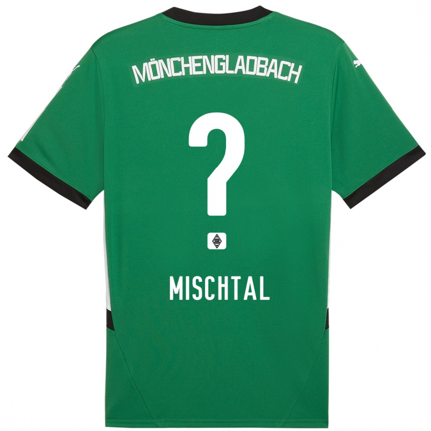 Kinder Fußball Kilian Mischtal #0 Grün Weiß Auswärtstrikot Trikot 2024/25 T-Shirt Luxemburg