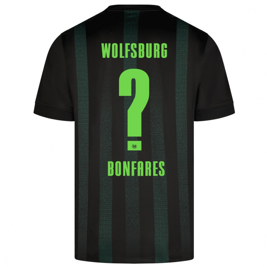 Kinder Fußball Marouan Bonfares #0 Dunkelgrün Auswärtstrikot Trikot 2024/25 T-Shirt Luxemburg