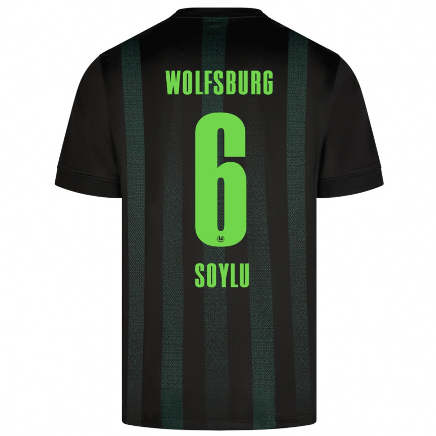 Kinder Fußball Darwin Soylu #6 Dunkelgrün Auswärtstrikot Trikot 2024/25 T-Shirt Luxemburg