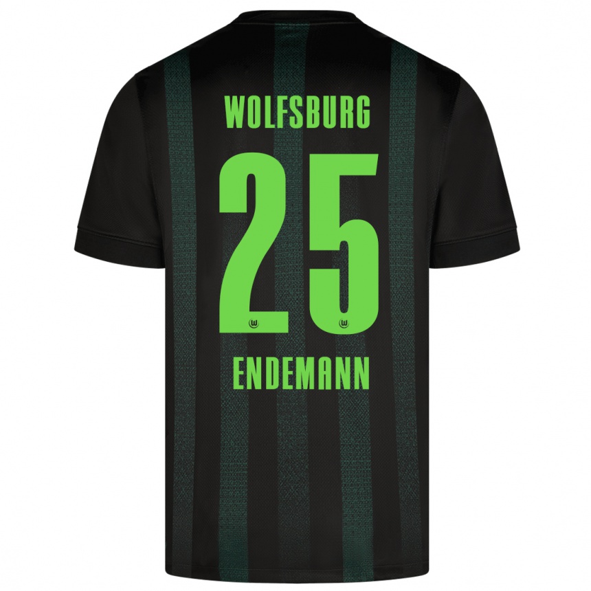 Kinder Fußball Vivien Endemann #25 Dunkelgrün Auswärtstrikot Trikot 2024/25 T-Shirt Luxemburg