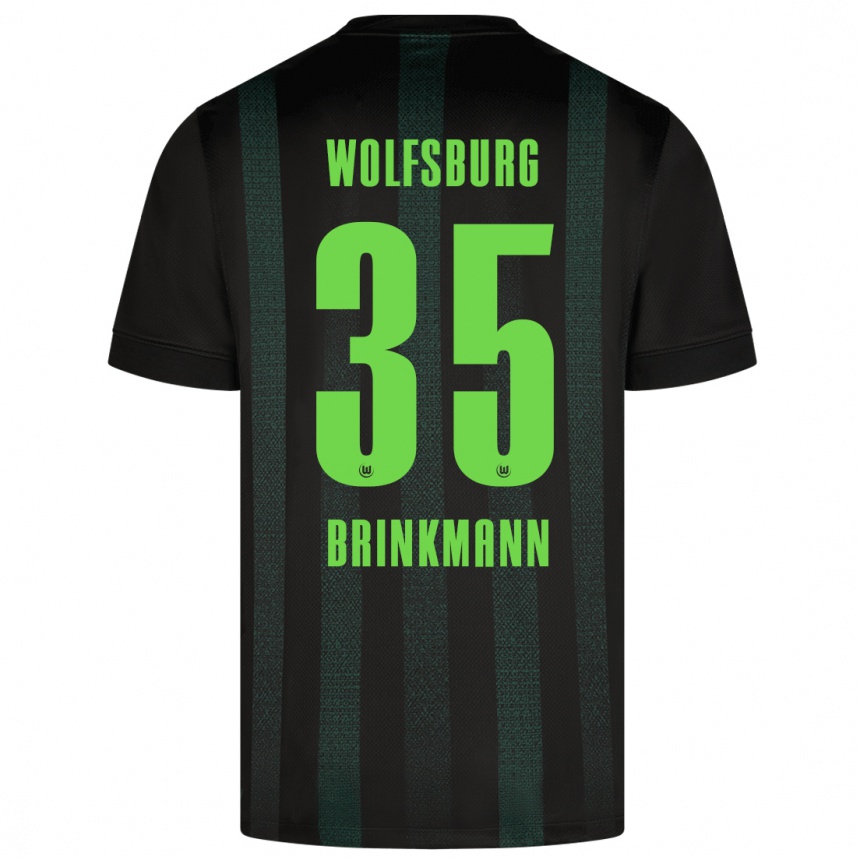 Kinder Fußball Karla Brinkmann #35 Dunkelgrün Auswärtstrikot Trikot 2024/25 T-Shirt Luxemburg