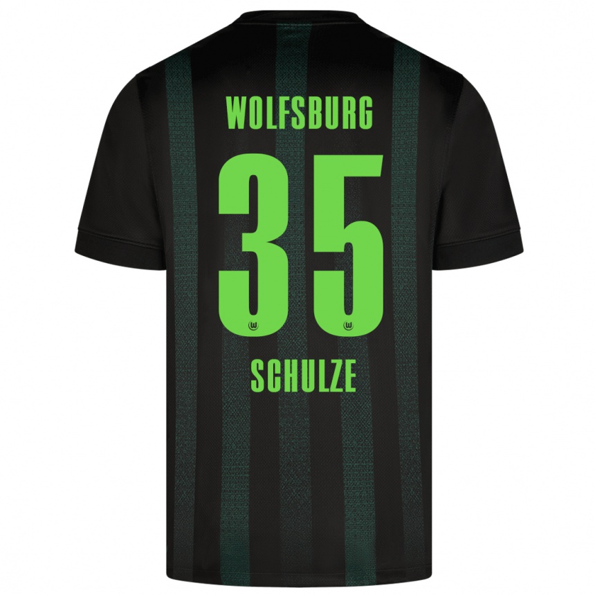 Kinder Fußball Philipp Schulze #35 Dunkelgrün Auswärtstrikot Trikot 2024/25 T-Shirt Luxemburg