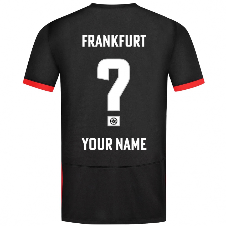 Kinder Fußball Ihren Namen #0 Schwarz Auswärtstrikot Trikot 2024/25 T-Shirt Luxemburg