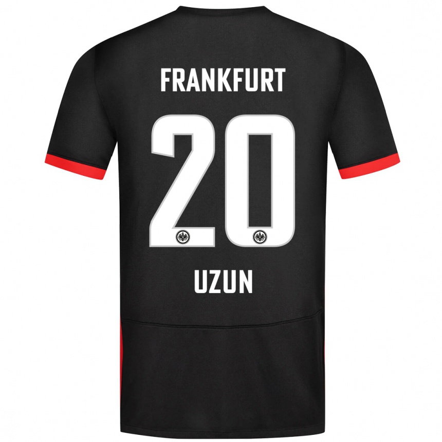 Kinder Fußball Can Uzun #20 Schwarz Auswärtstrikot Trikot 2024/25 T-Shirt Luxemburg