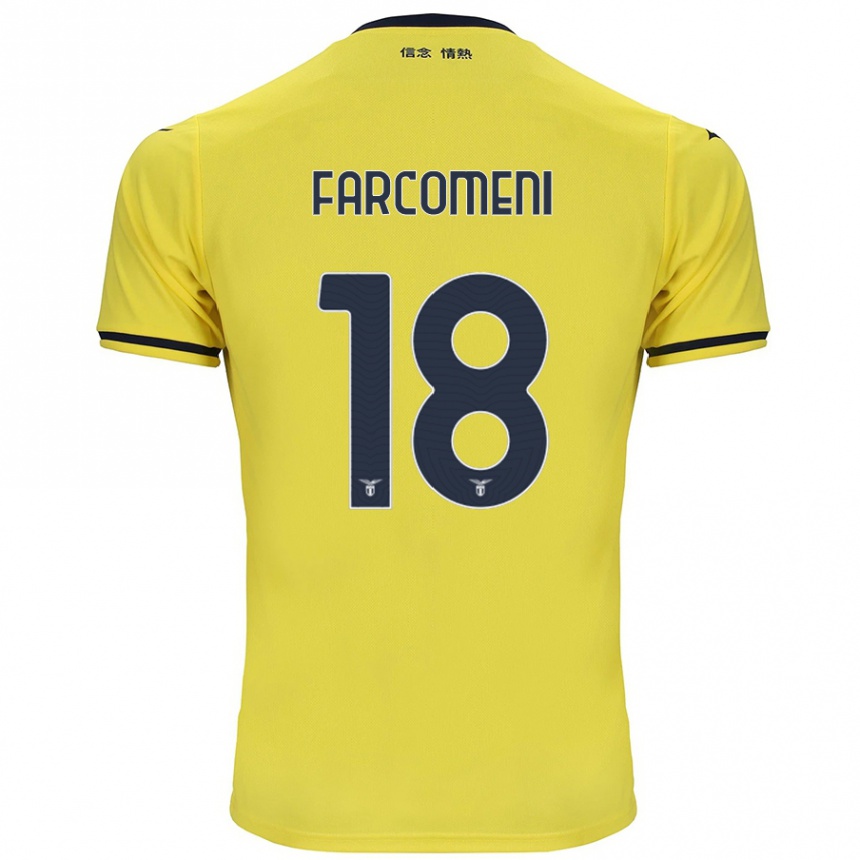 Kinder Fußball Valerio Farcomeni #18 Gelb Auswärtstrikot Trikot 2024/25 T-Shirt Luxemburg