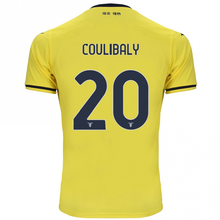 Kinder Fußball Larsson Coulibaly #20 Gelb Auswärtstrikot Trikot 2024/25 T-Shirt Luxemburg