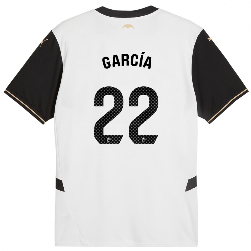 Herren Fußball Azael García #22 Weiß Schwarz Heimtrikot Trikot 2024/25 T-Shirt Luxemburg