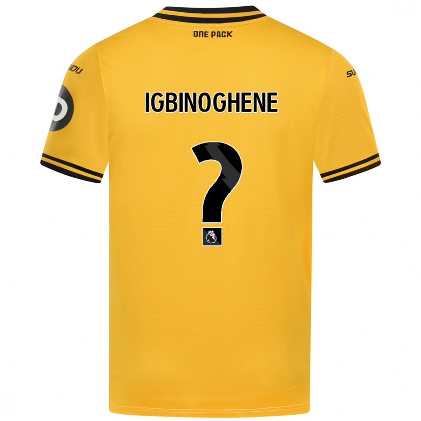 Herren Fußball Testimony Igbinoghene #0 Gelb Heimtrikot Trikot 2024/25 T-Shirt Luxemburg