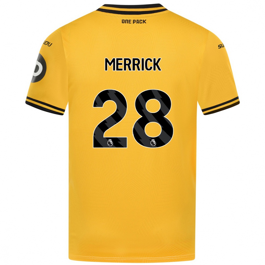 Herren Fußball Beth Merrick #28 Gelb Heimtrikot Trikot 2024/25 T-Shirt Luxemburg