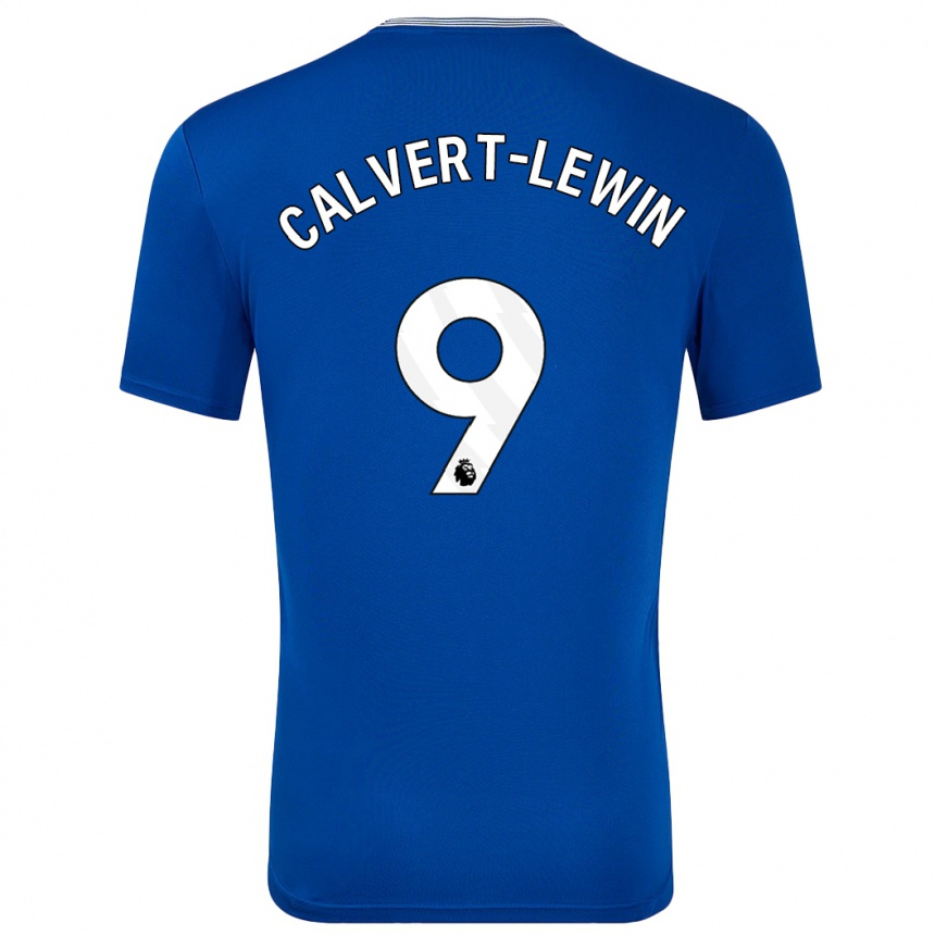 Herren Fußball Dominic Calvert-Lewin #9 Blau Mit Heimtrikot Trikot 2024/25 T-Shirt Luxemburg