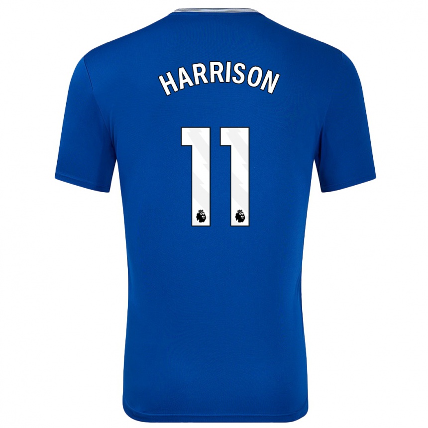 Herren Fußball Jack Harrison #11 Blau Mit Heimtrikot Trikot 2024/25 T-Shirt Luxemburg