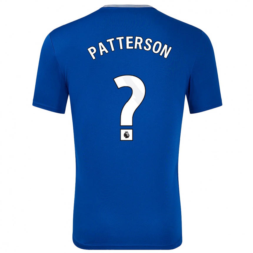 Herren Fußball Jack Patterson #0 Blau Mit Heimtrikot Trikot 2024/25 T-Shirt Luxemburg