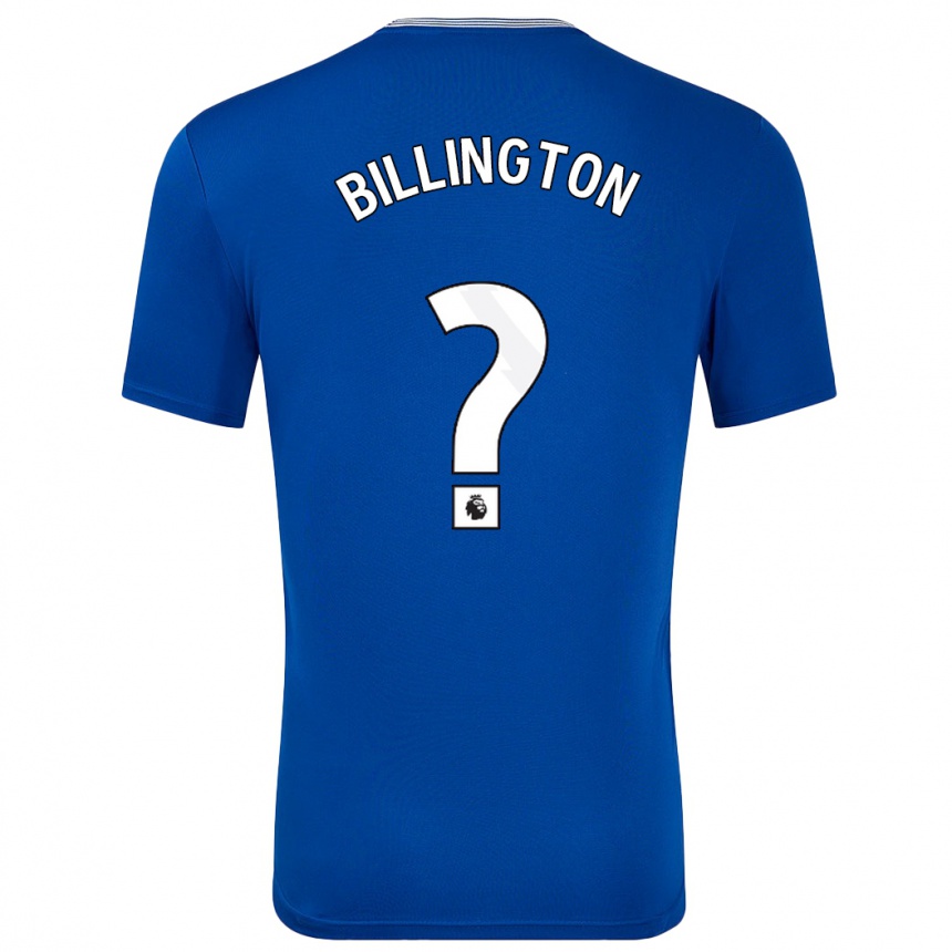 Herren Fußball Harvey Billington #0 Blau Mit Heimtrikot Trikot 2024/25 T-Shirt Luxemburg