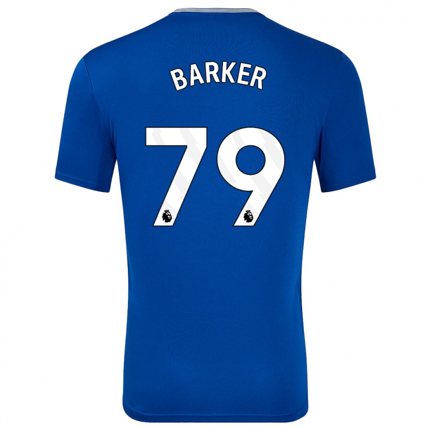 Herren Fußball Owen Barker #79 Blau Mit Heimtrikot Trikot 2024/25 T-Shirt Luxemburg