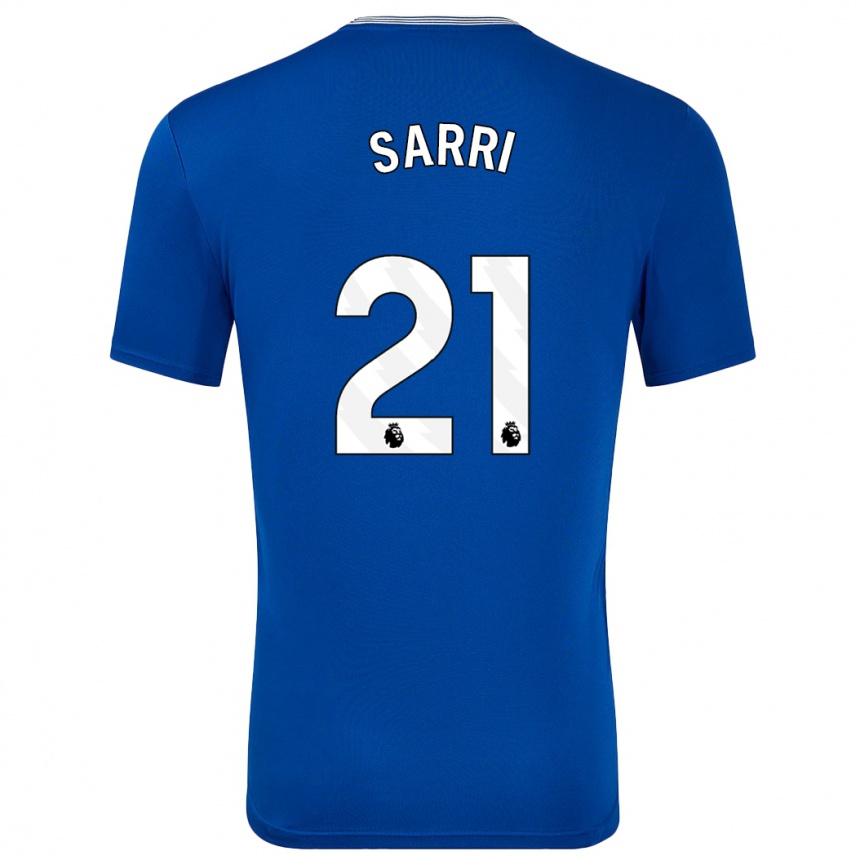 Herren Fußball Veatriki Sarri #21 Blau Mit Heimtrikot Trikot 2024/25 T-Shirt Luxemburg