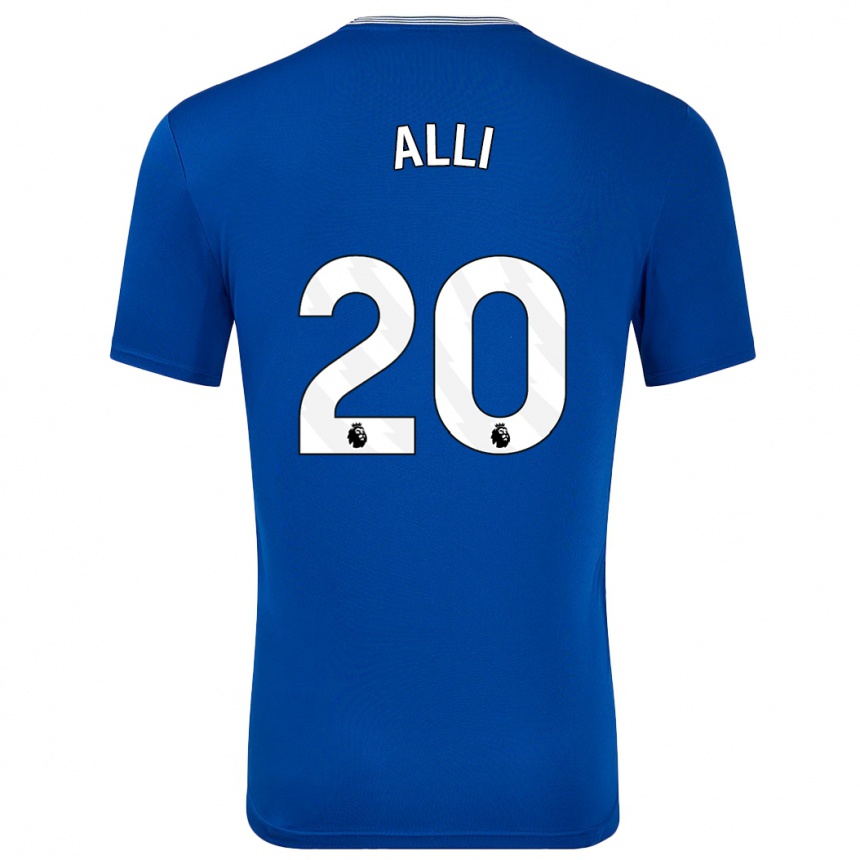 Herren Fußball Dele Alli #20 Blau Mit Heimtrikot Trikot 2024/25 T-Shirt Luxemburg