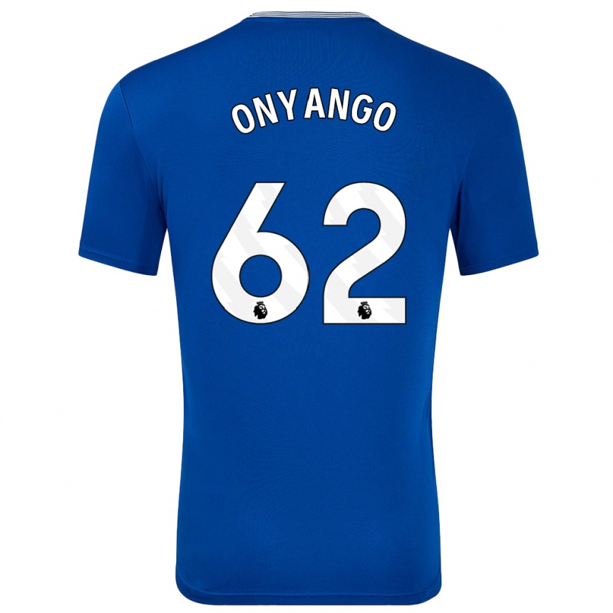 Herren Fußball Tyler Onyango #62 Blau Mit Heimtrikot Trikot 2024/25 T-Shirt Luxemburg