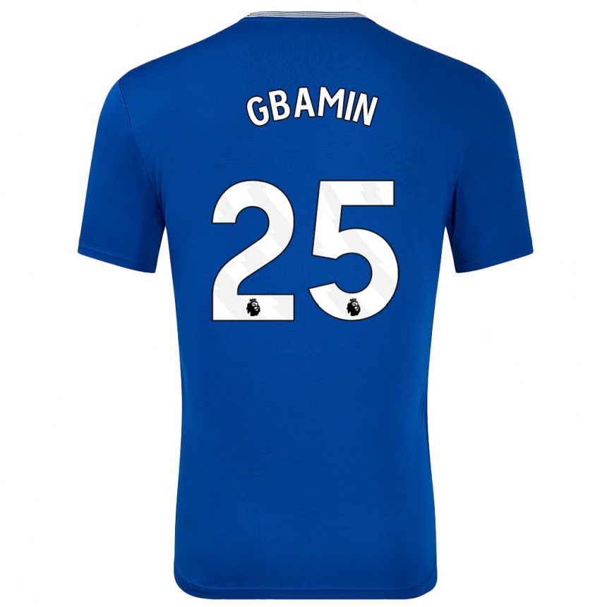 Herren Fußball Jean-Philippe Gbamin #25 Blau Mit Heimtrikot Trikot 2024/25 T-Shirt Luxemburg