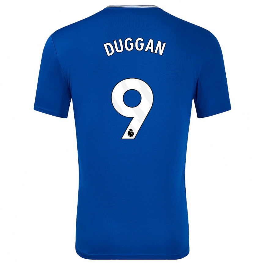 Herren Fußball Toni Duggan #9 Blau Mit Heimtrikot Trikot 2024/25 T-Shirt Luxemburg