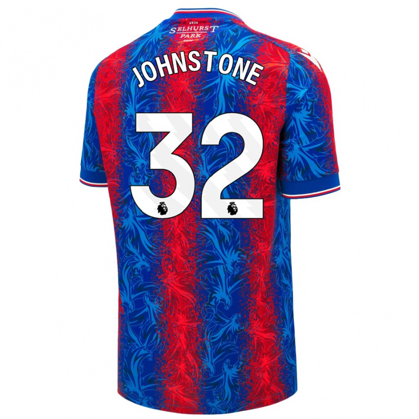 Herren Fußball Sam Johnstone #32 Rot Blauen Streifen Heimtrikot Trikot 2024/25 T-Shirt Luxemburg