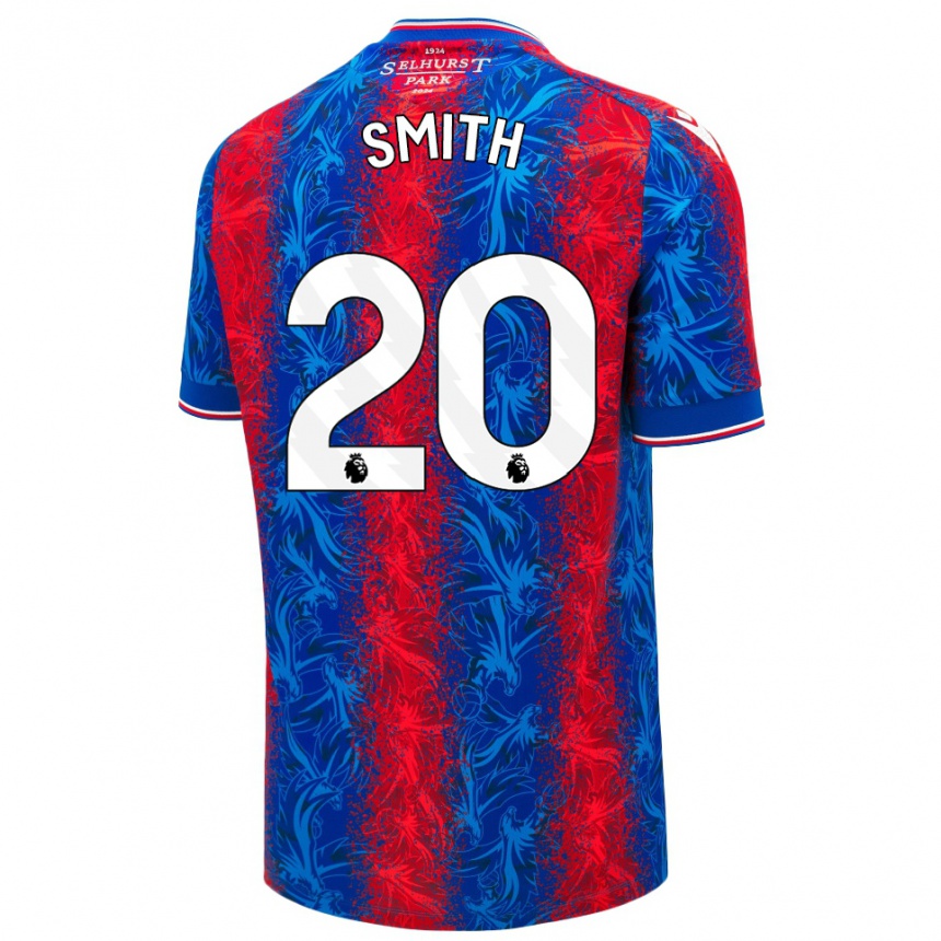 Herren Fußball Hope Smith #20 Rot Blauen Streifen Heimtrikot Trikot 2024/25 T-Shirt Luxemburg