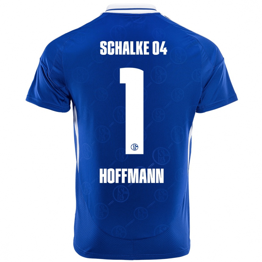 Herren Fußball Ron-Thorben Hoffmann #1 Königsblau Heimtrikot Trikot 2024/25 T-Shirt Luxemburg