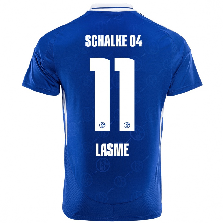 Herren Fußball Bryan Lasme #11 Königsblau Heimtrikot Trikot 2024/25 T-Shirt Luxemburg