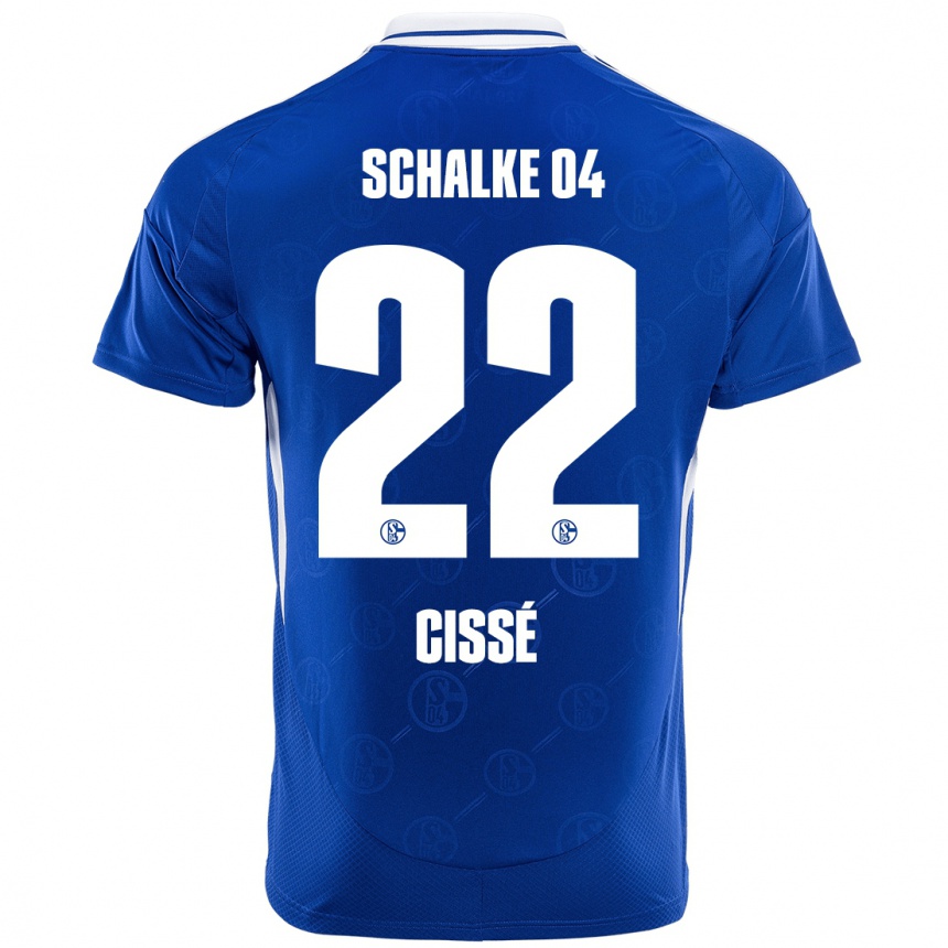 Herren Fußball Ibrahima Cissé #22 Königsblau Heimtrikot Trikot 2024/25 T-Shirt Luxemburg