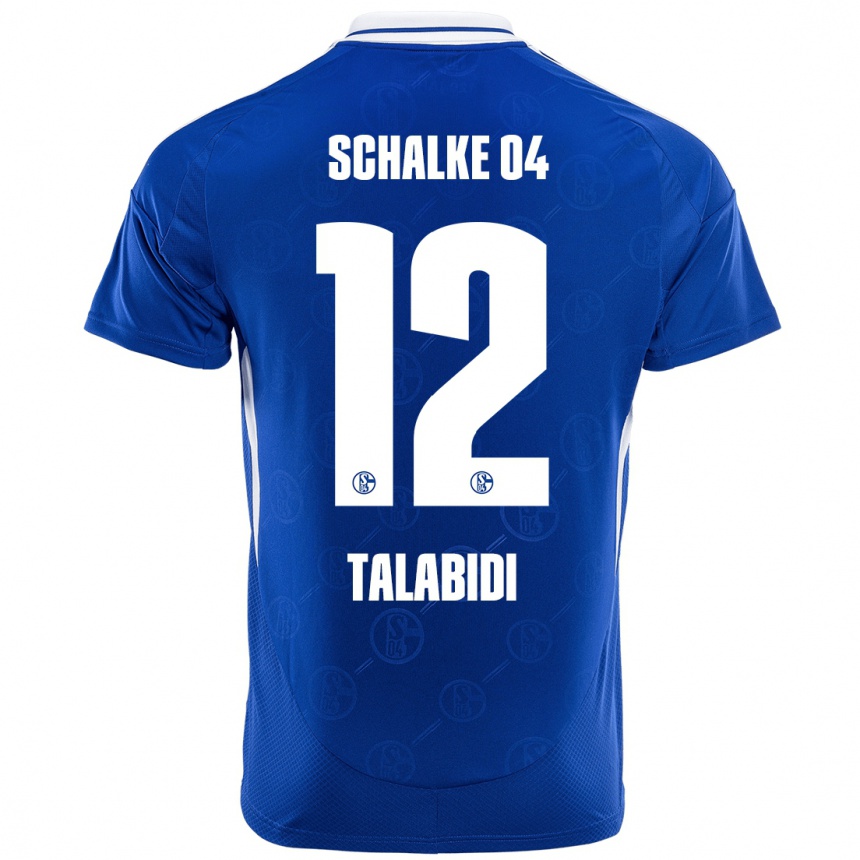 Herren Fußball Malik Talabidi #12 Königsblau Heimtrikot Trikot 2024/25 T-Shirt Luxemburg