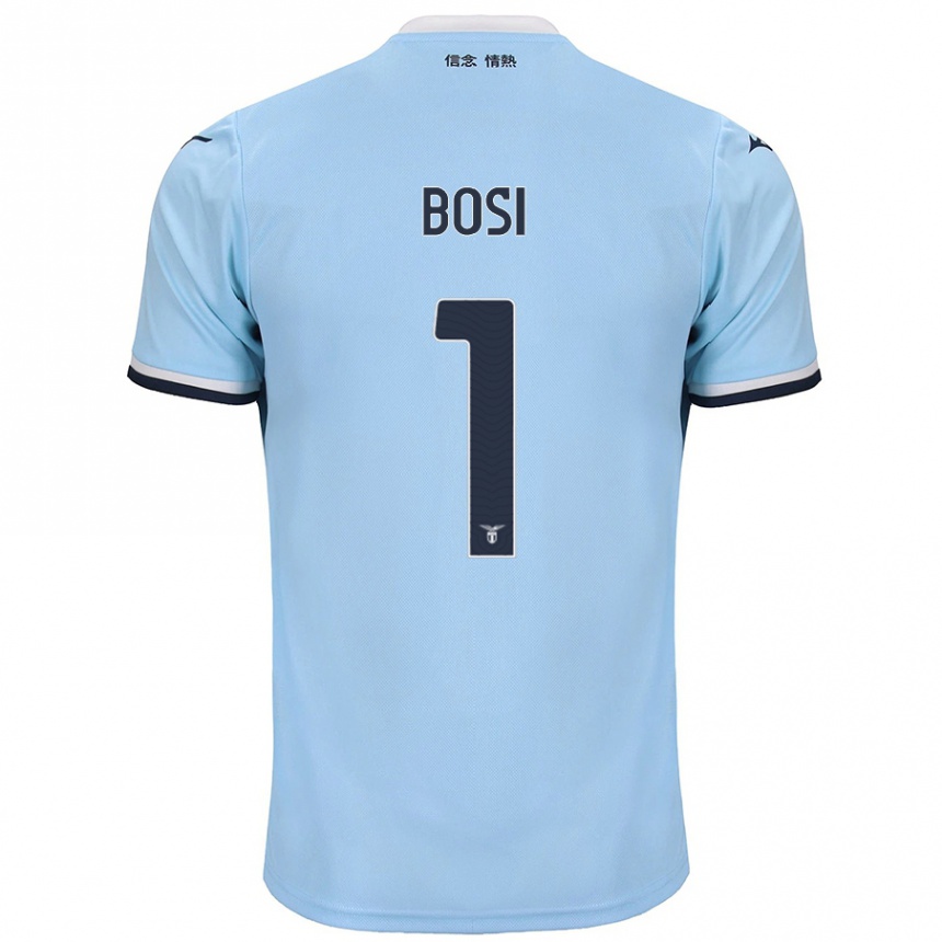 Herren Fußball Gioele Bosi #1 Blau Heimtrikot Trikot 2024/25 T-Shirt Luxemburg