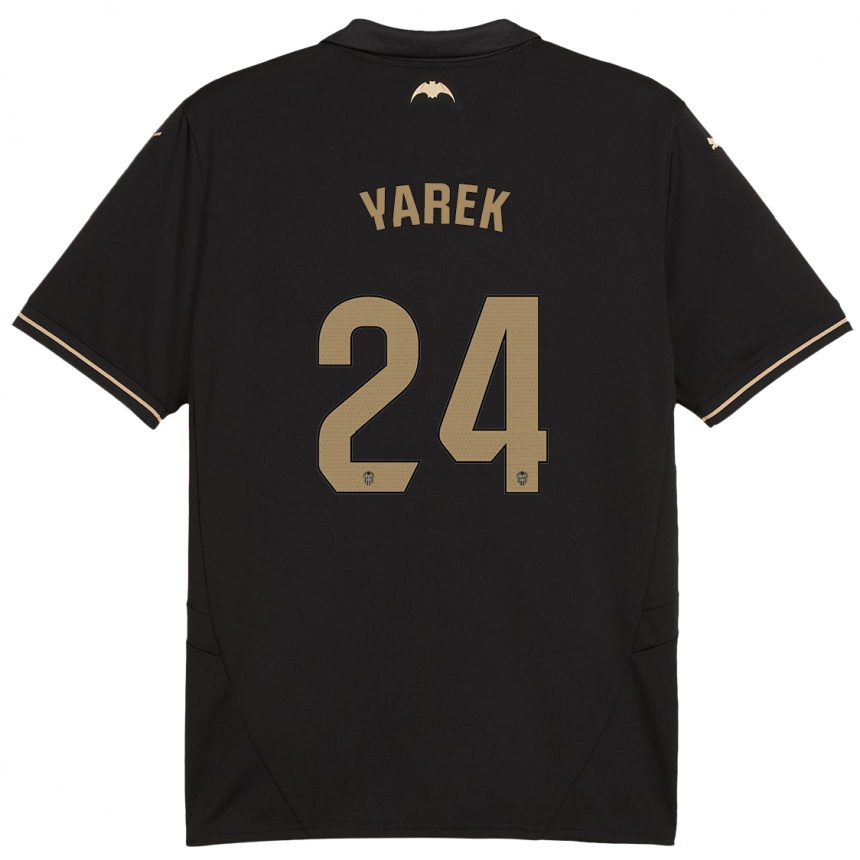 Herren Fußball Yarek Gasiorowski #24 Schwarz Auswärtstrikot Trikot 2024/25 T-Shirt Luxemburg