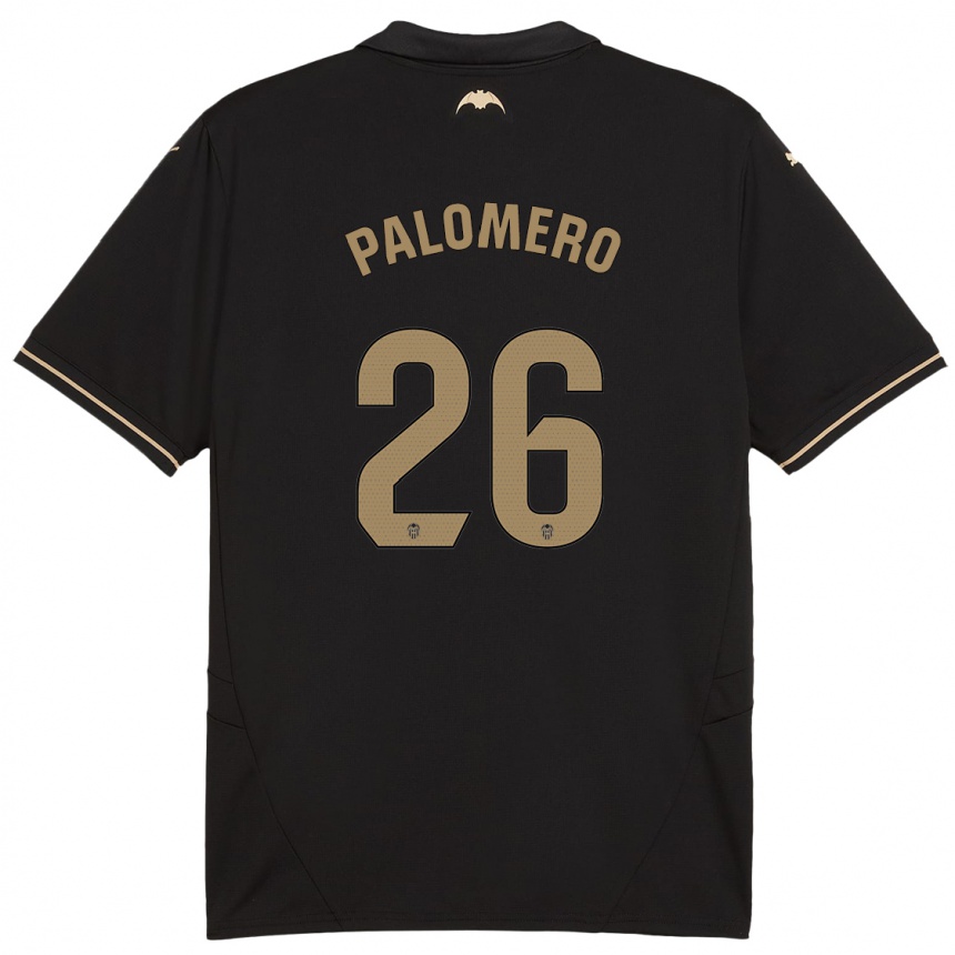 Herren Fußball Marc Palomero #26 Schwarz Auswärtstrikot Trikot 2024/25 T-Shirt Luxemburg