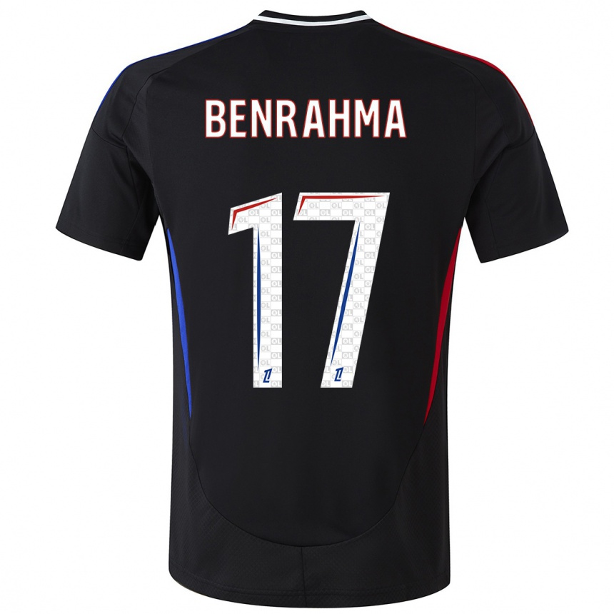 Herren Fußball Saïd Benrahma #17 Schwarz Auswärtstrikot Trikot 2024/25 T-Shirt Luxemburg