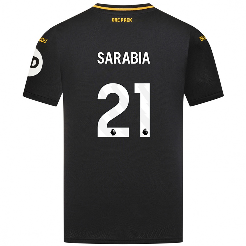 Herren Fußball Pablo Sarabia #21 Schwarz Auswärtstrikot Trikot 2024/25 T-Shirt Luxemburg