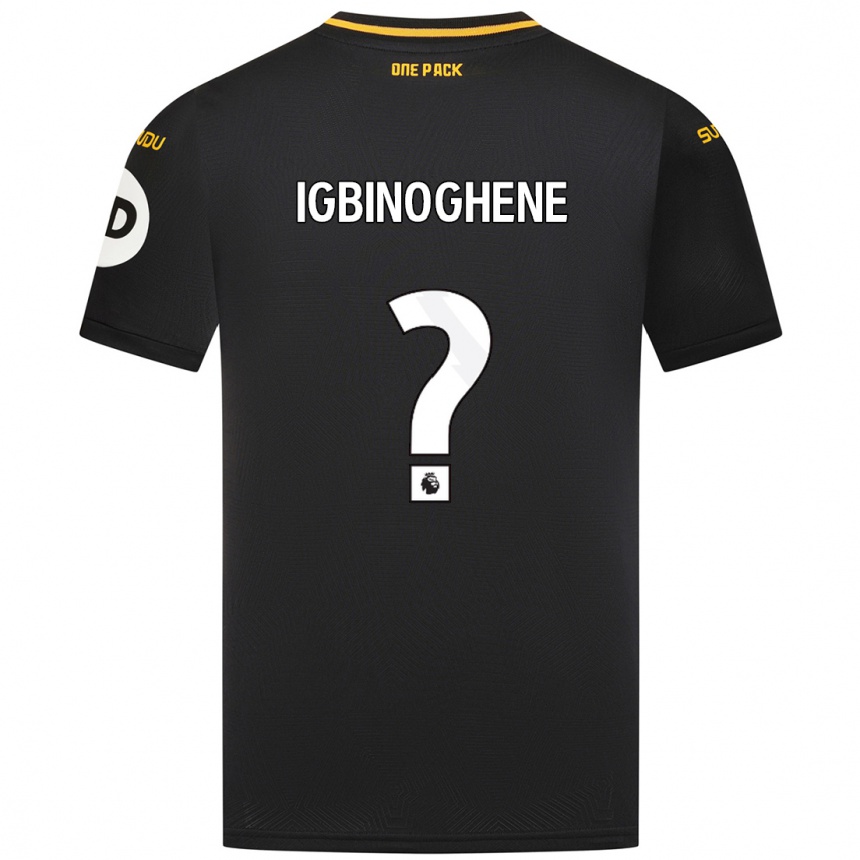 Herren Fußball Testimony Igbinoghene #0 Schwarz Auswärtstrikot Trikot 2024/25 T-Shirt Luxemburg