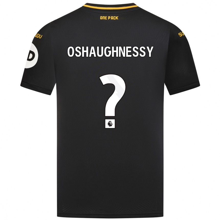 Herren Fußball Joe Oshaughnessy #0 Schwarz Auswärtstrikot Trikot 2024/25 T-Shirt Luxemburg