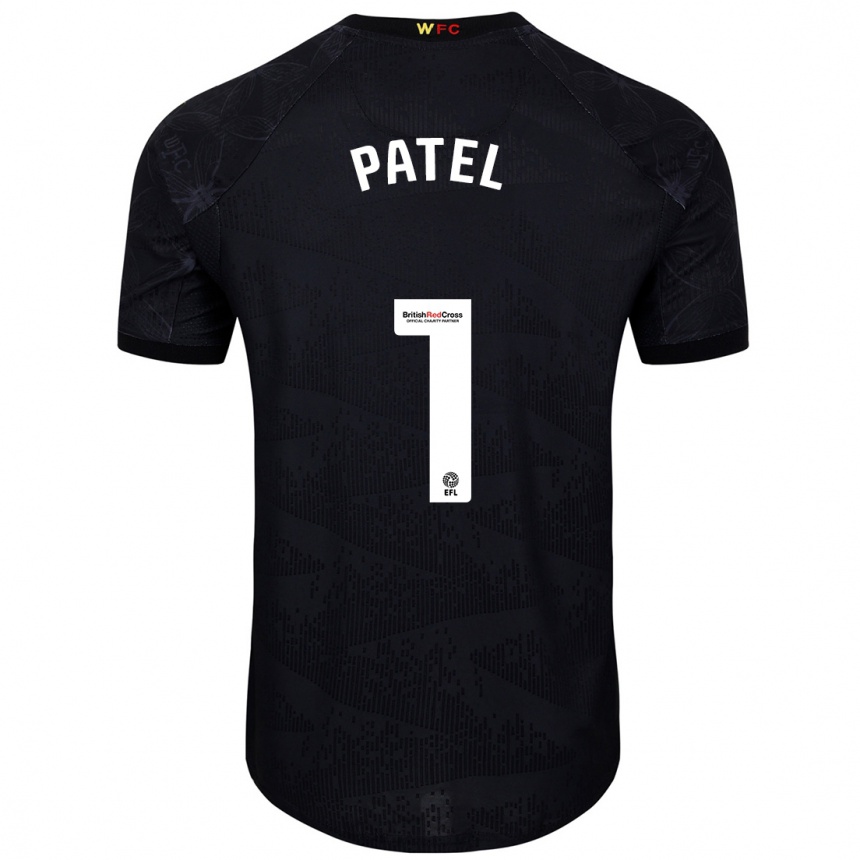 Herren Fußball Safia Middleton-Patel #1 Schwarz Weiß Auswärtstrikot Trikot 2024/25 T-Shirt Luxemburg