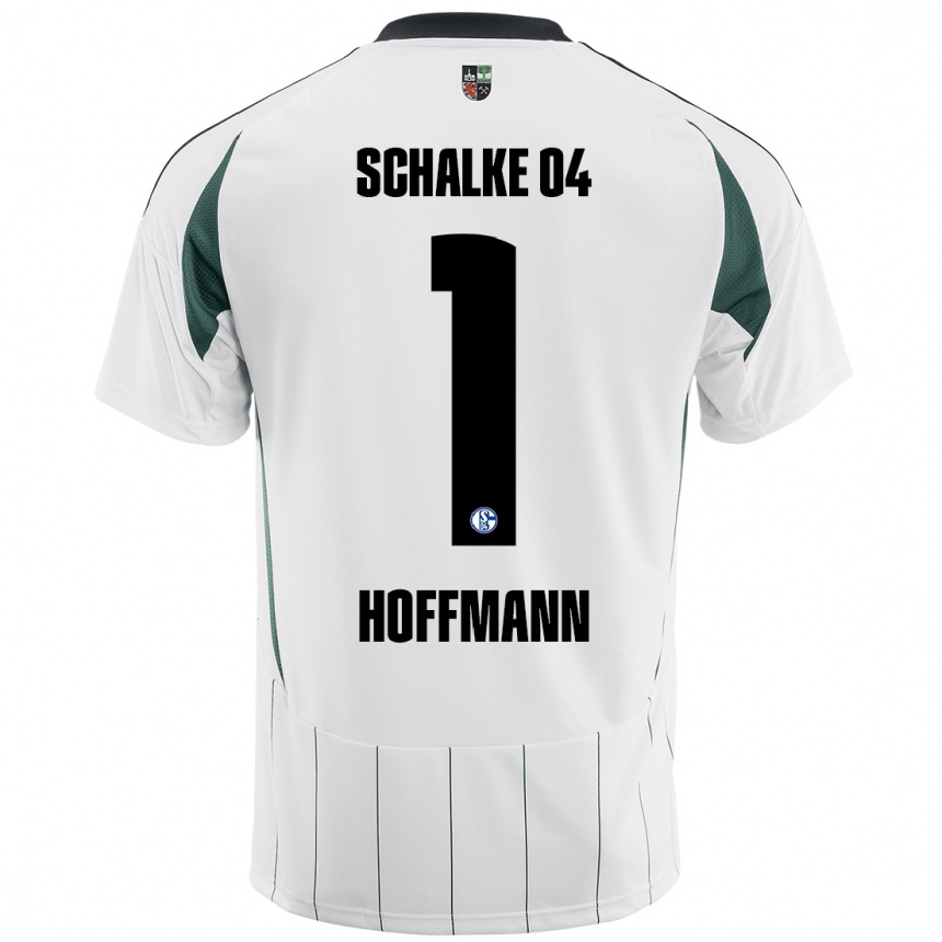 Herren Fußball Ron-Thorben Hoffmann #1 Weiß Grün Auswärtstrikot Trikot 2024/25 T-Shirt Luxemburg