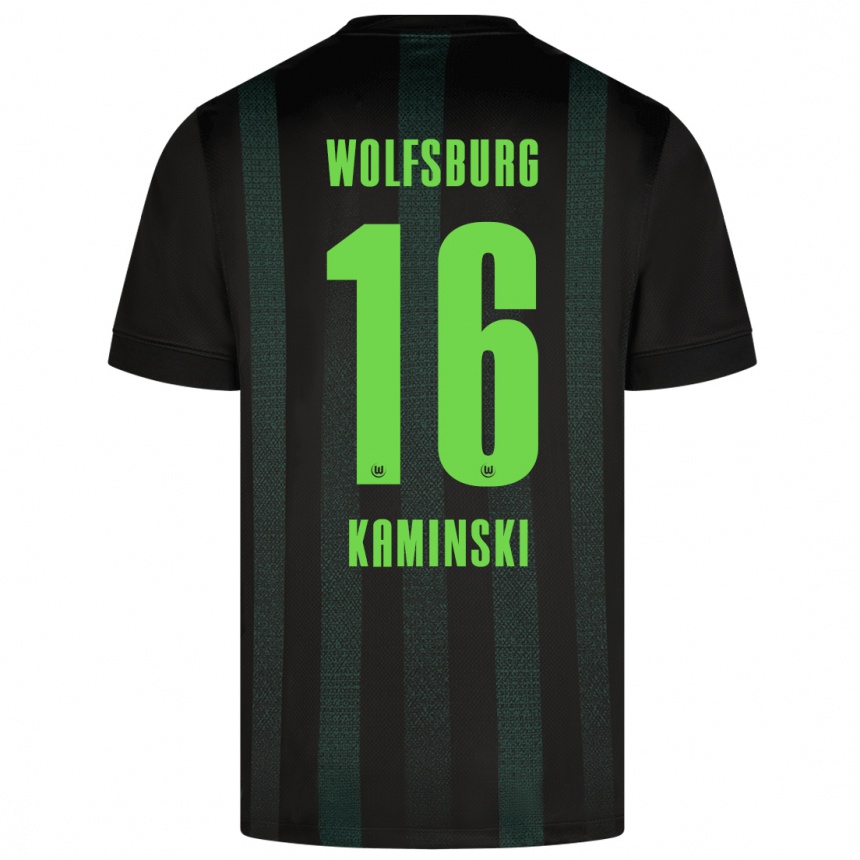 Herren Fußball Jakub Kaminski #16 Dunkelgrün Auswärtstrikot Trikot 2024/25 T-Shirt Luxemburg