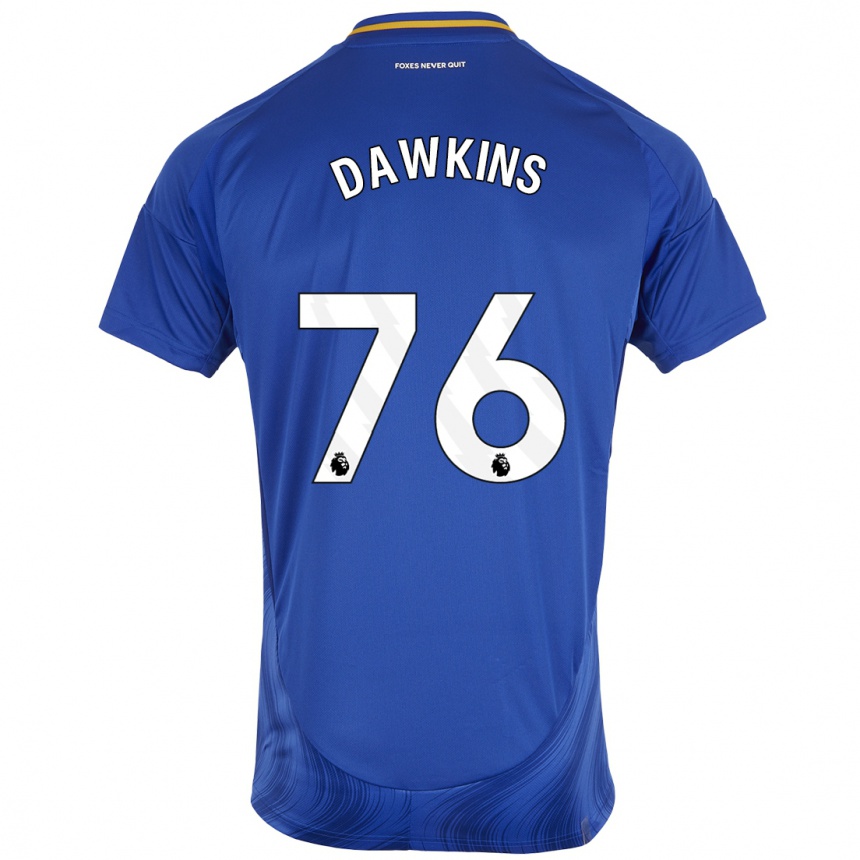 Damen Fußball Kartell Dawkins #76 Blau Weiß Heimtrikot Trikot 2024/25 T-Shirt Luxemburg