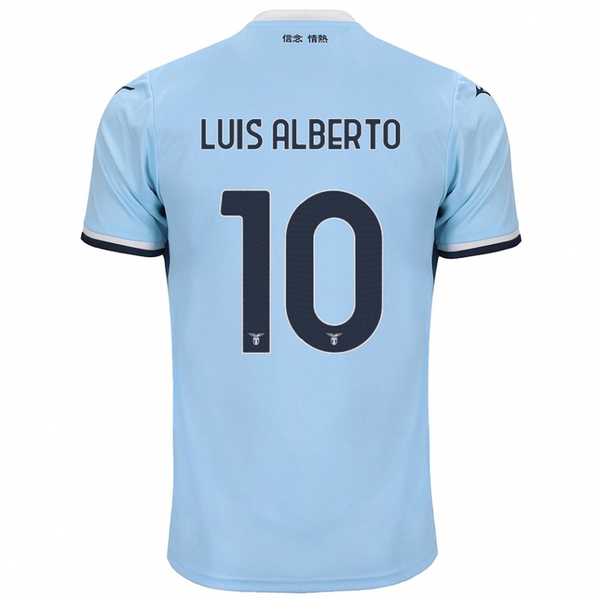 Damen Fußball Luis Alberto #10 Blau Heimtrikot Trikot 2024/25 T-Shirt Luxemburg