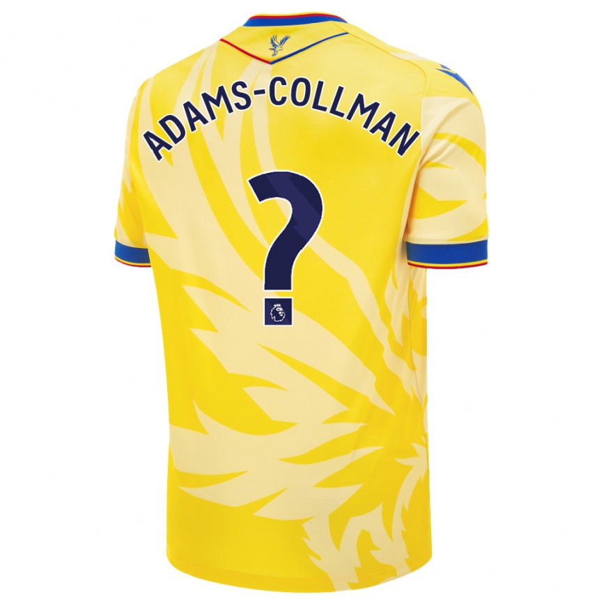 Damen Fußball Kai-Reece Adams-Collman #0 Gelb Auswärtstrikot Trikot 2024/25 T-Shirt Luxemburg