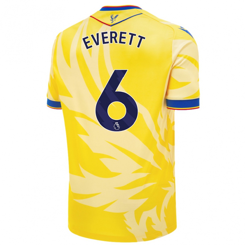 Damen Fußball Aimee Everett #6 Gelb Auswärtstrikot Trikot 2024/25 T-Shirt Luxemburg