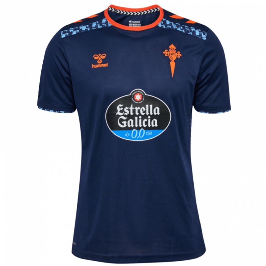 Damen Fußball David De La Iglesia #29 Marineblau Auswärtstrikot Trikot 2024/25 T-Shirt Luxemburg